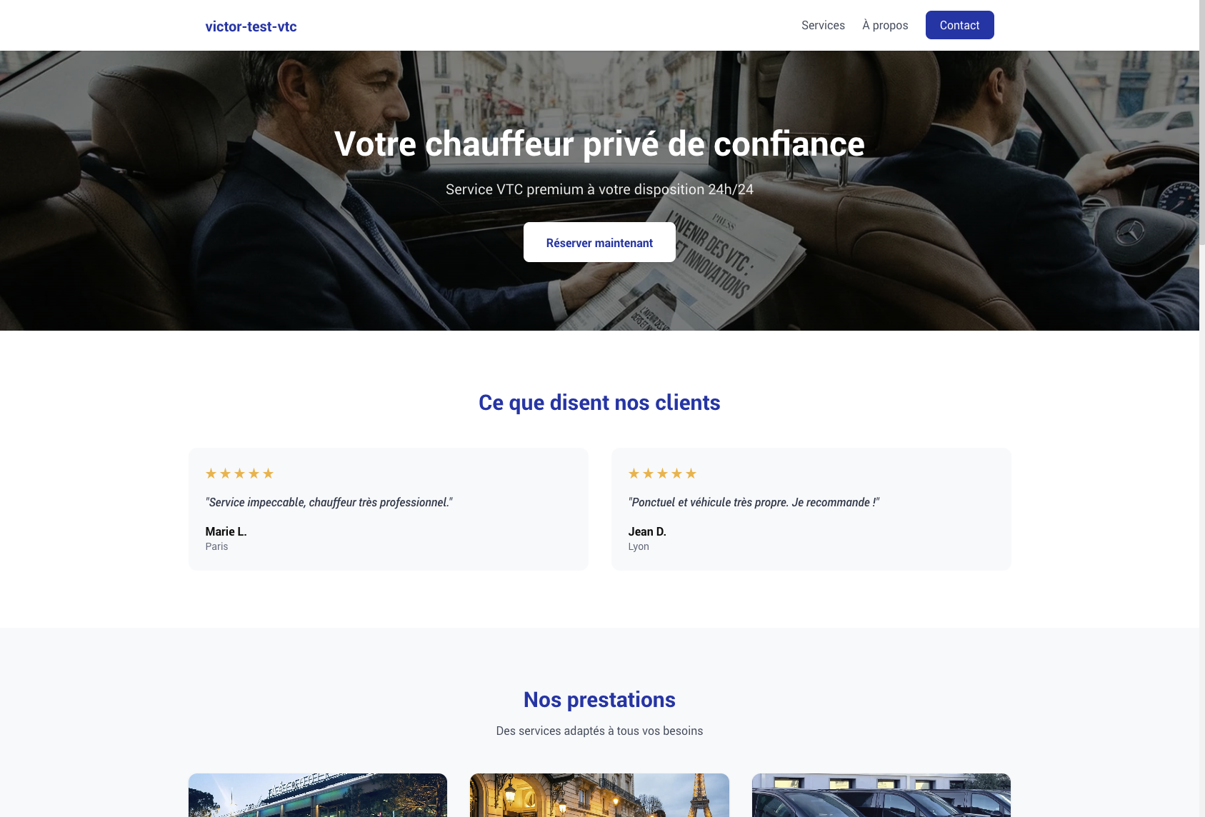 Template professionnel