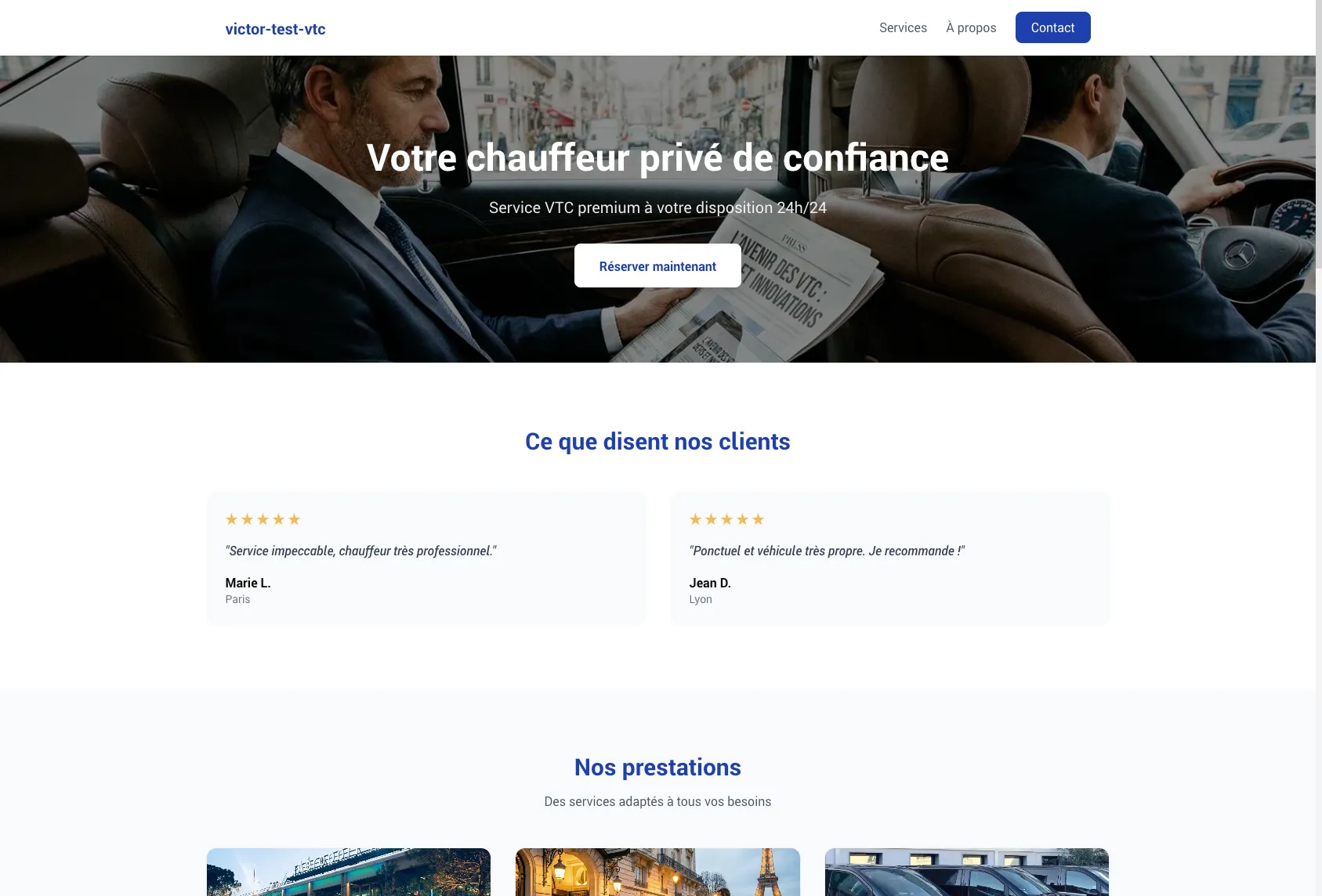 Template professionnel