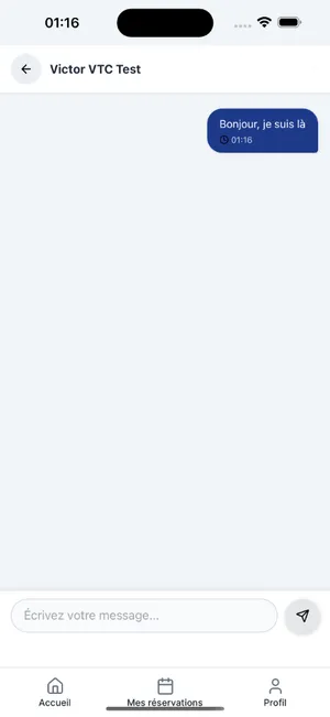 Chat intégré application chauffeur