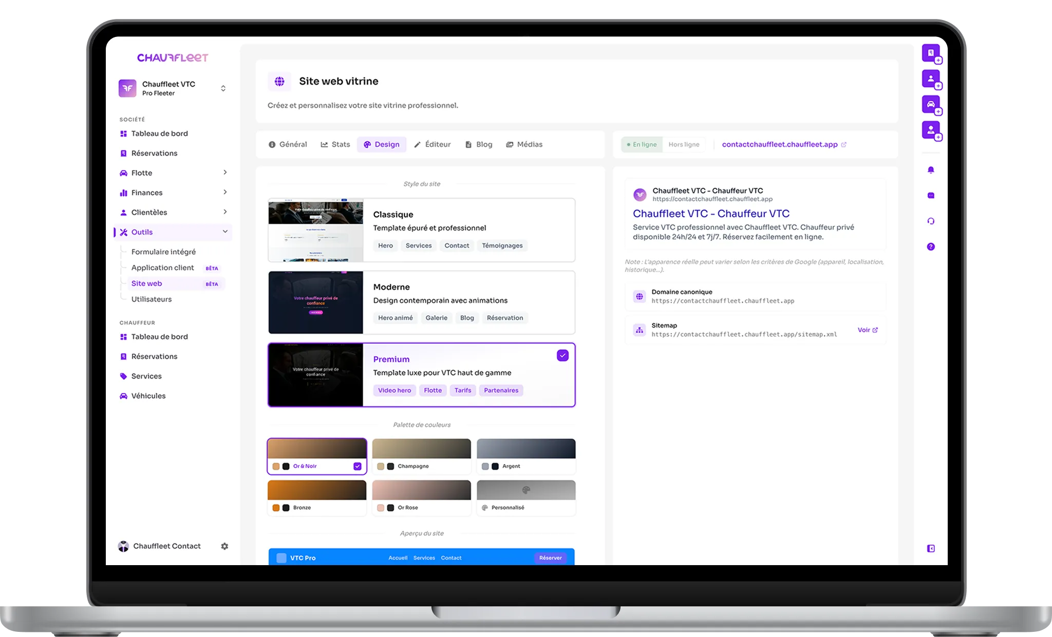 Interface Portal Cliente B2B