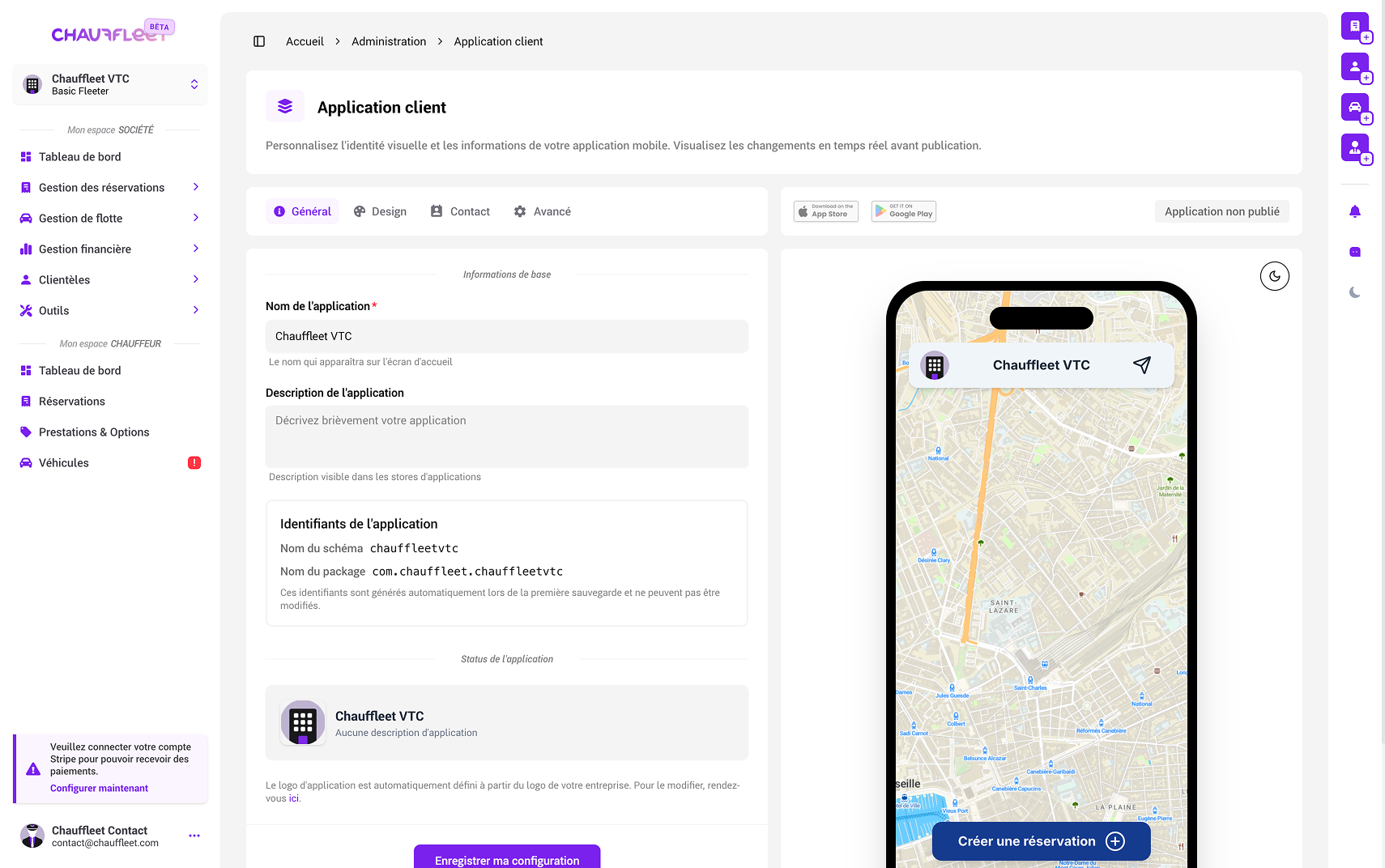 Interface Application Mobile