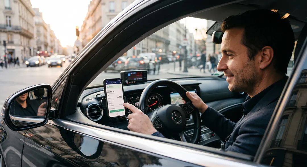Illustration : Application chauffeur VTC : les fonctions utiles